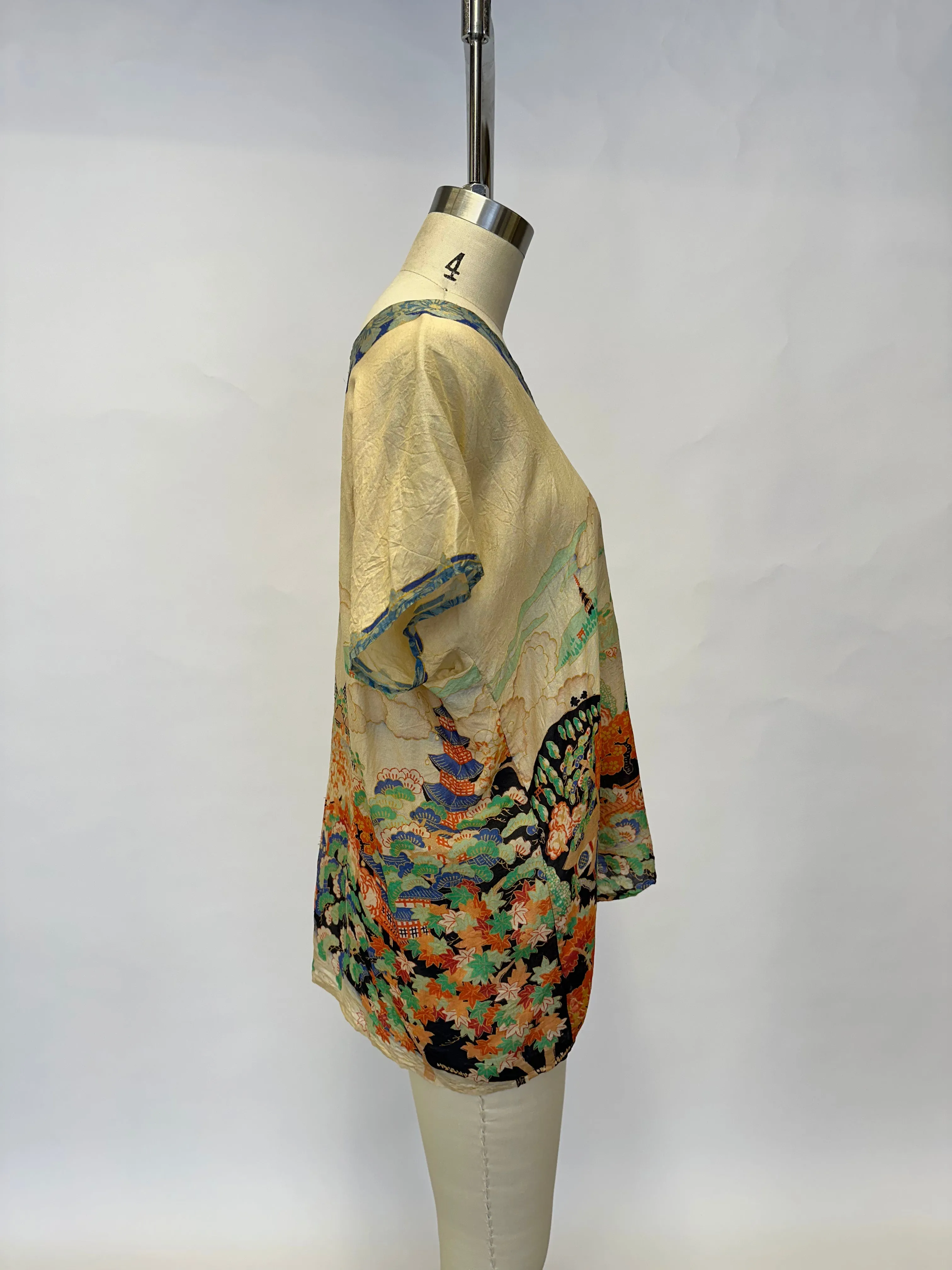 1930s Silk Pongee Blouse