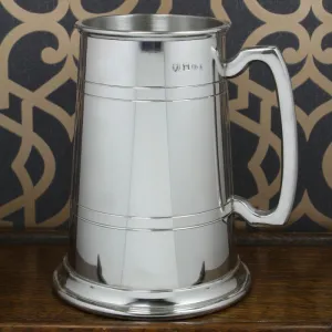2 Pint English Pewter Tankard - 2 Line Pattern