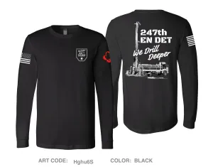 247th EN DET WD Fundraising Collection Comfort Unisex Cotton LS Tee - Hghu6S