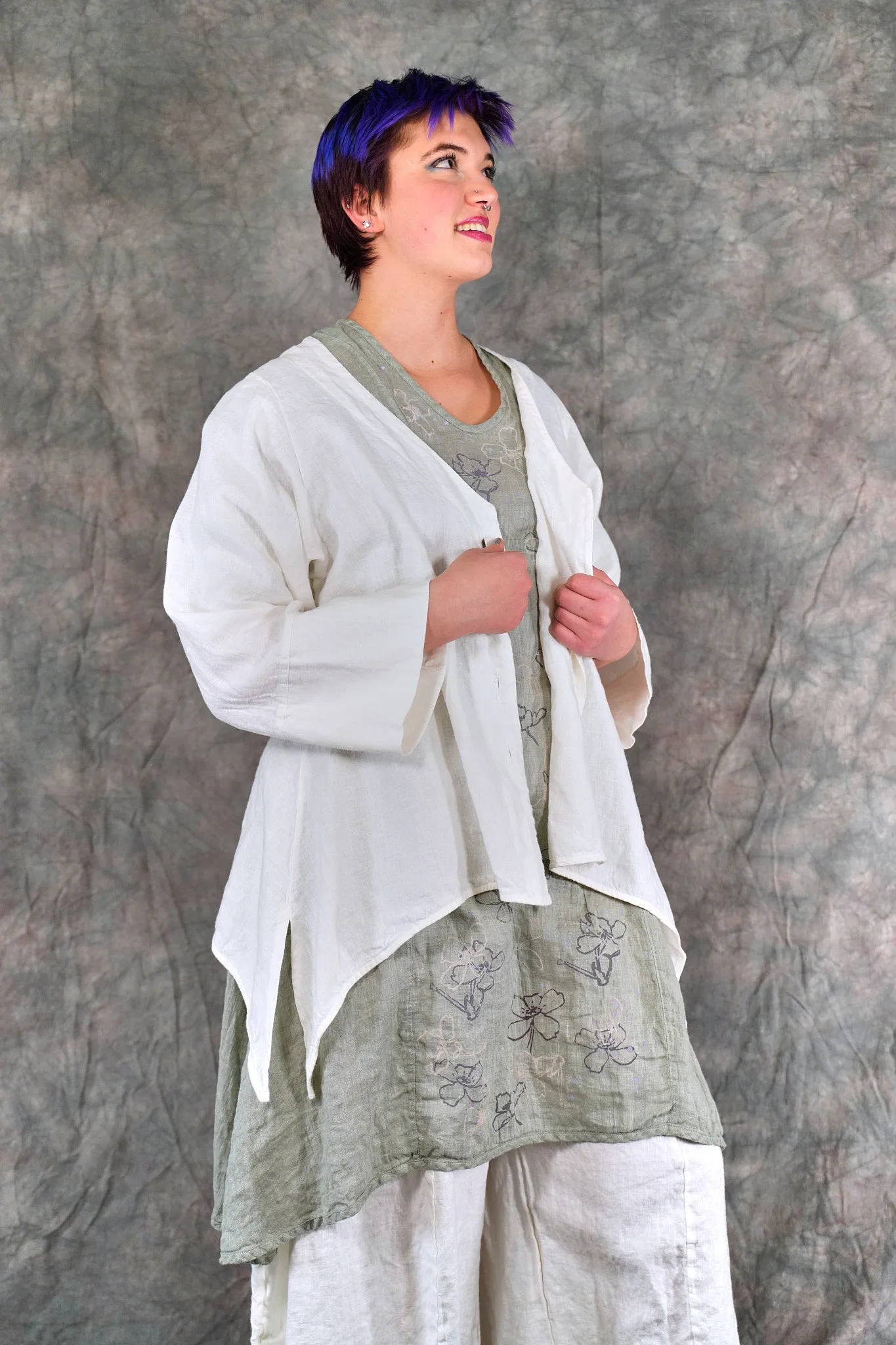 5289 Basque Cardigan White-U