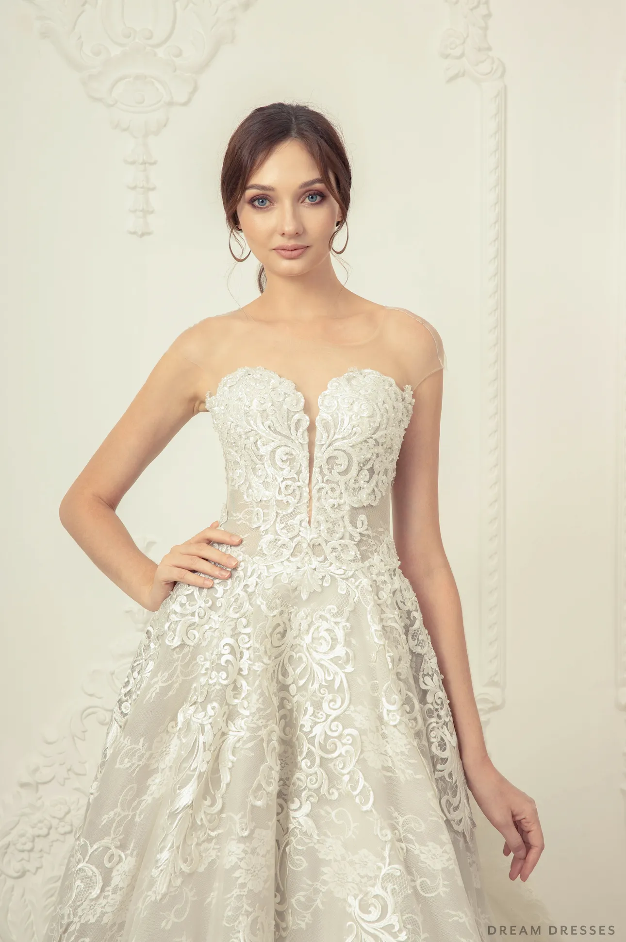 A-line Lace Wedding Dress (#Emily)