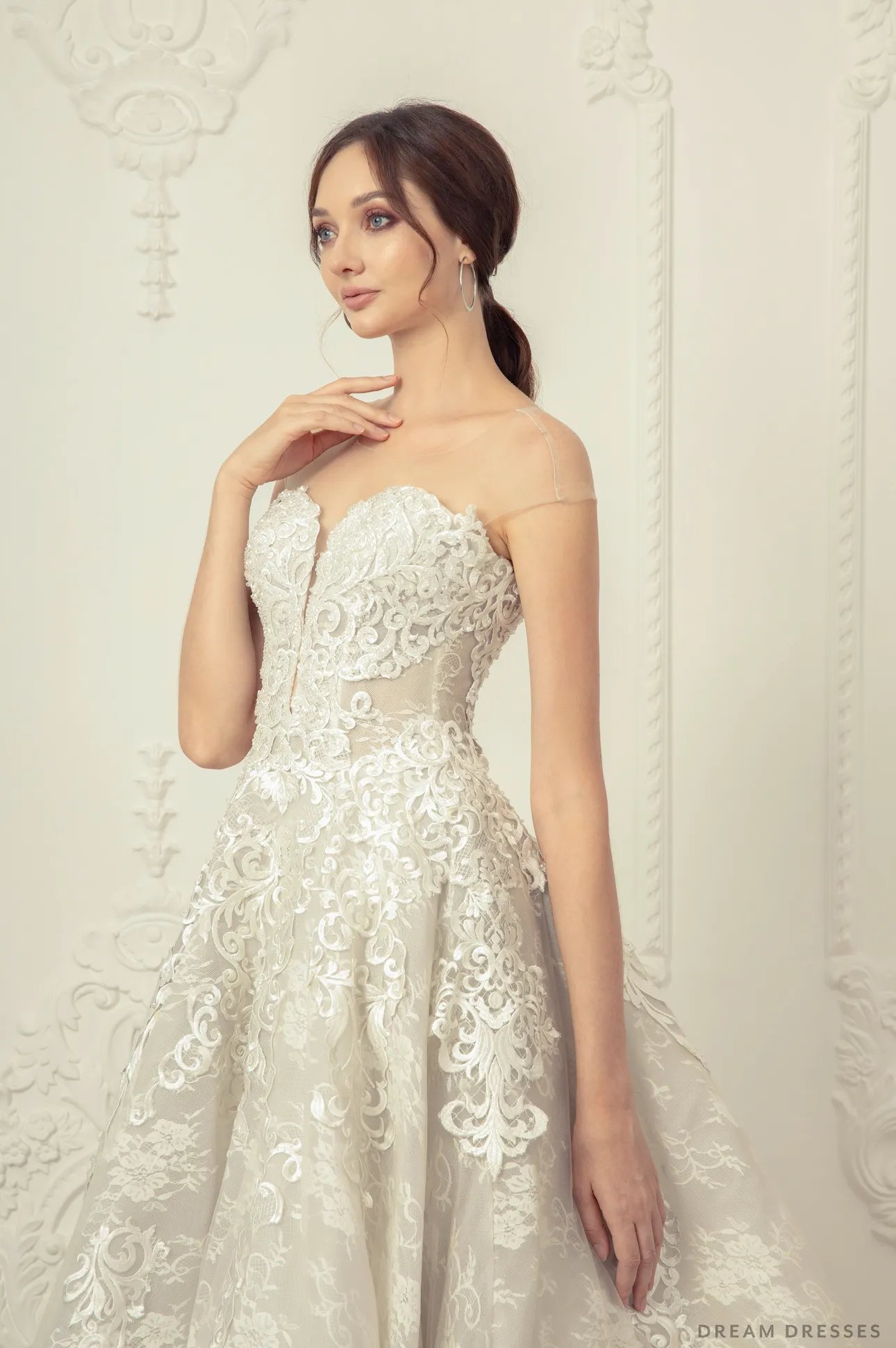 A-line Lace Wedding Dress (#Emily)