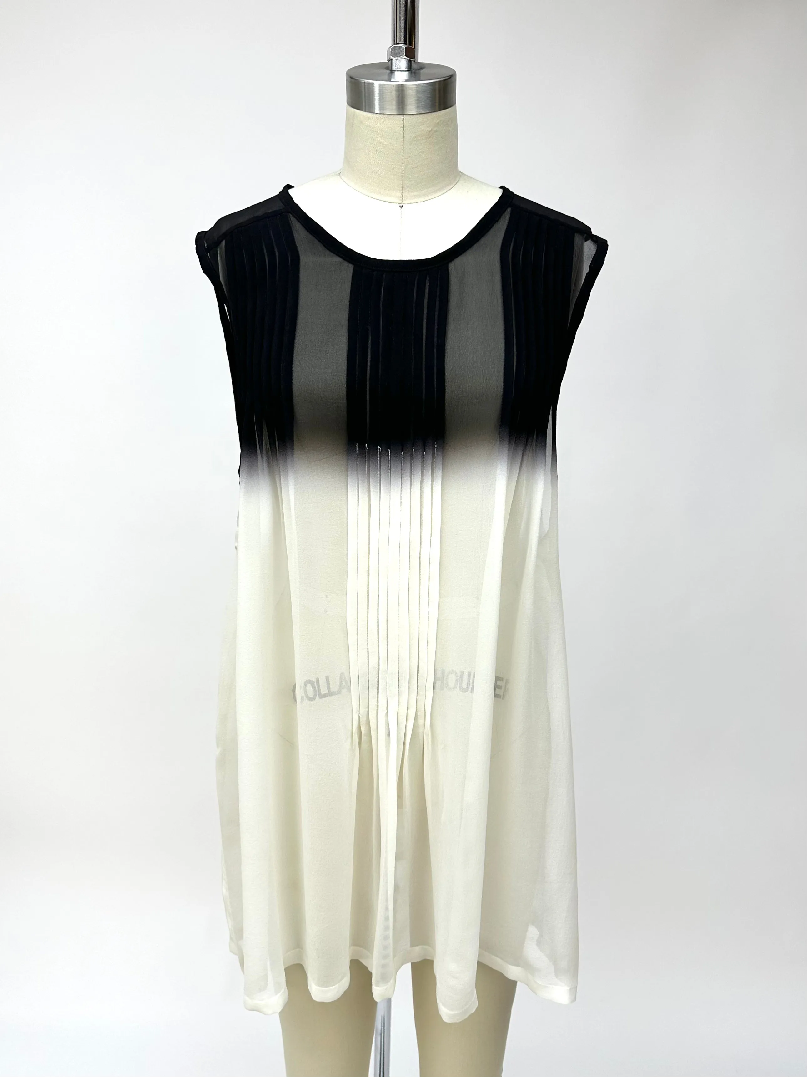 Ann Demeulemeester Chiffon Ombré Blouse