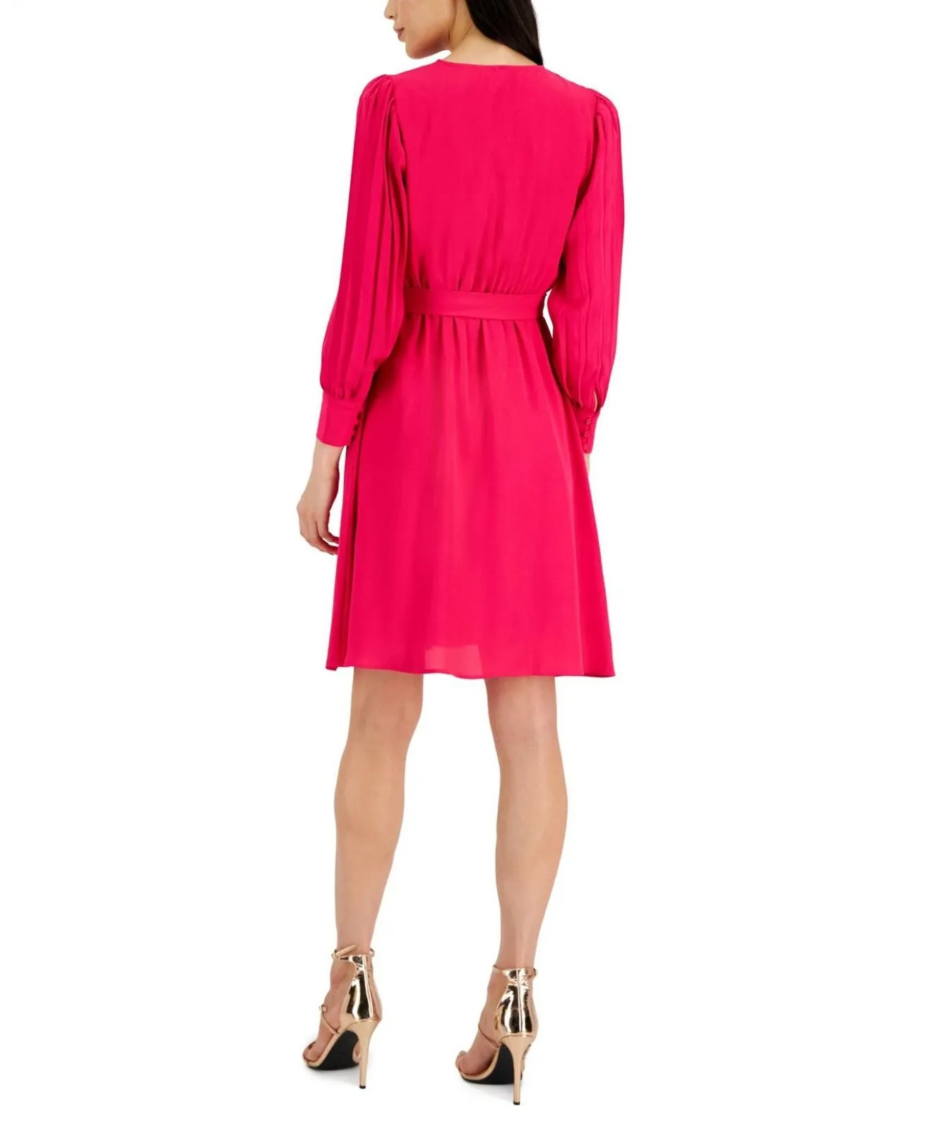 Anne Klein Womens Surplice A-Line Dress 10844849