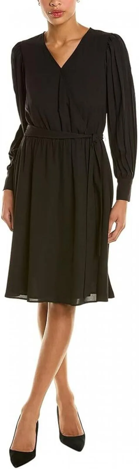 Anne Klein Womens Surplice A-Line Dress 10844849