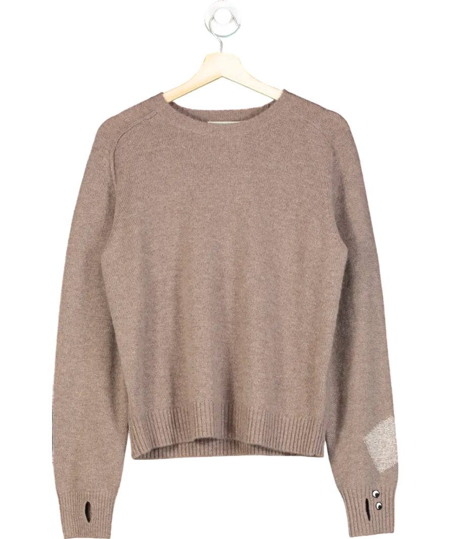 Anya Hindmarch Brown X Uniqlo Cashmere Jumper UK M