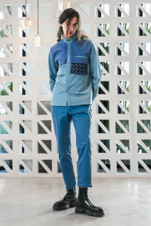 Architectural shirt with kirigami pockets
