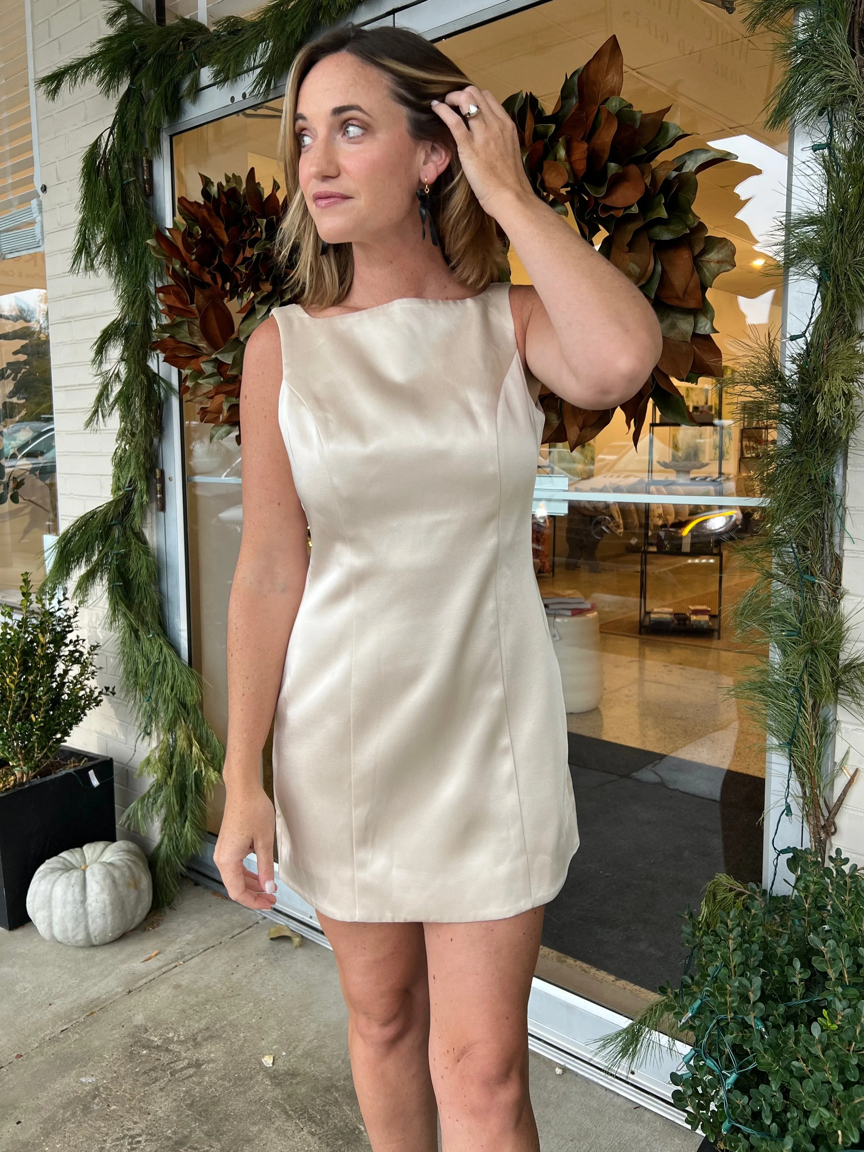 [ASTR The Label] Alisanne Sleeveless A-Line Mini Dress