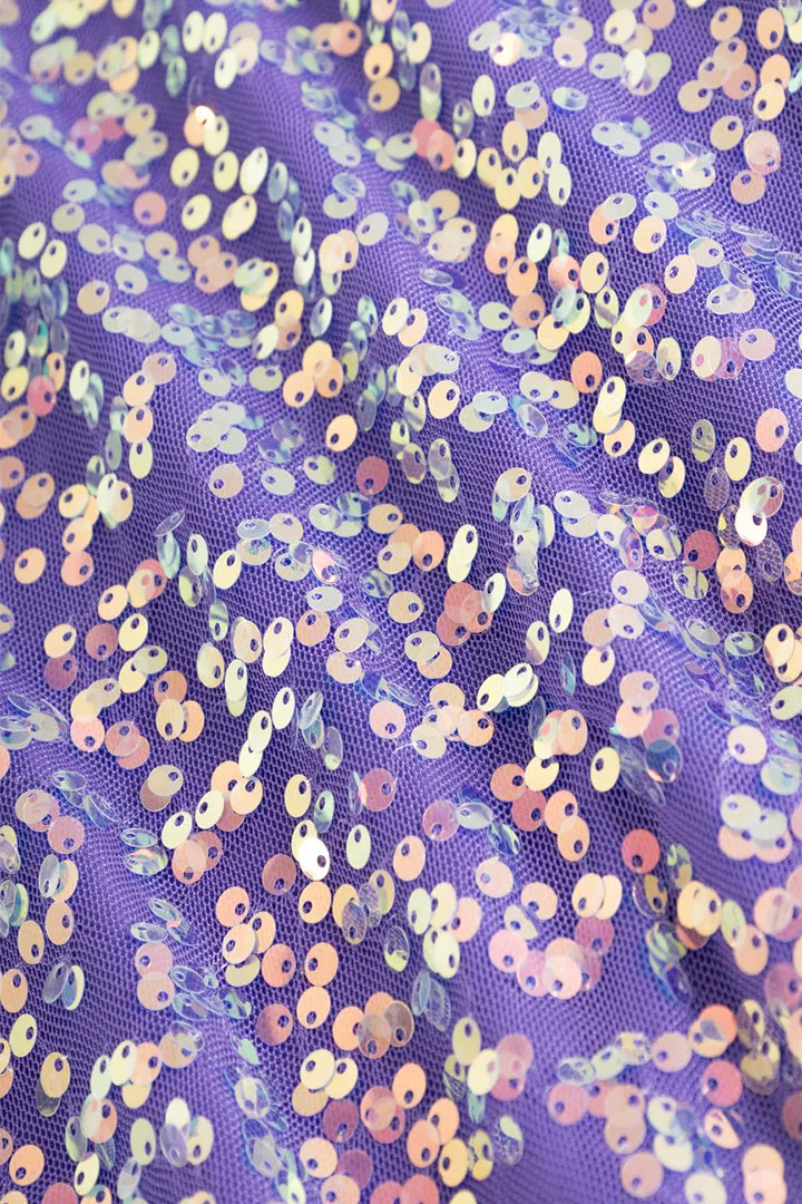 Aya Sequin Blouse - Purple