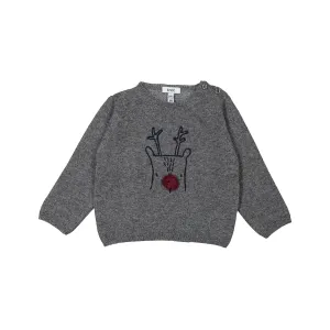 Baby Boy Grey Wool Jumper