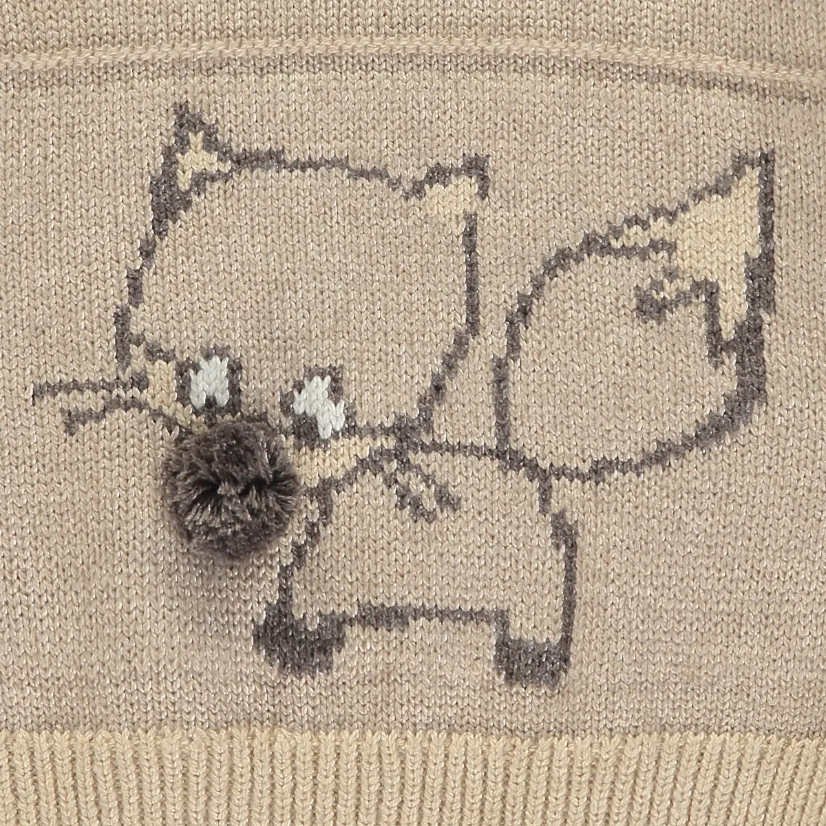 Baby Boys Brown Knitted Jumper
