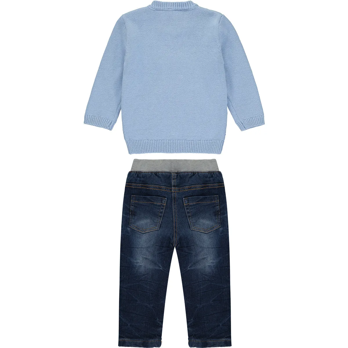 Baby Boys Light Blue Knitted Jumper