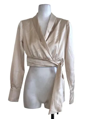 Beige Satin Blouse LB