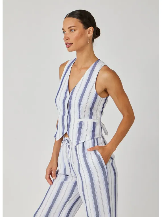 Bella Dahl Cinch-Back Vest in Coastal Ombre