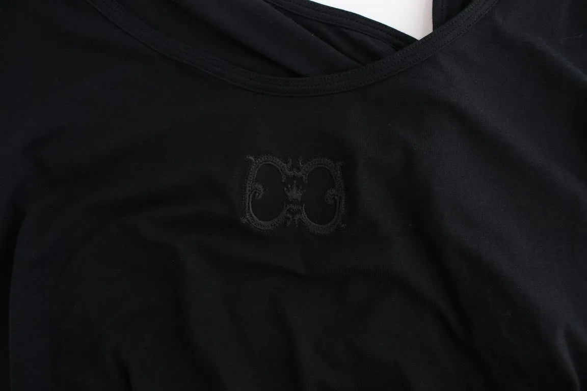 Black cotton tank top