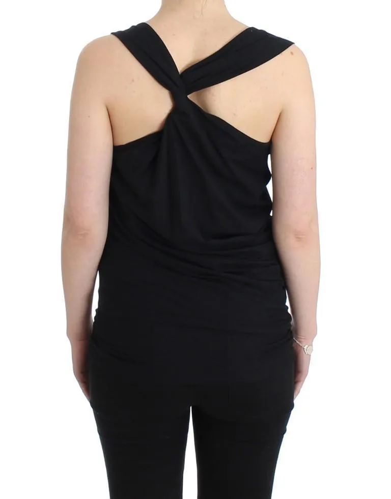 Black cotton tank top
