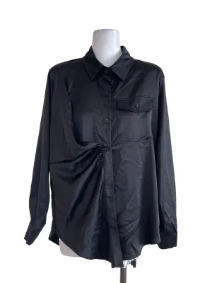 Black Satin Shirt