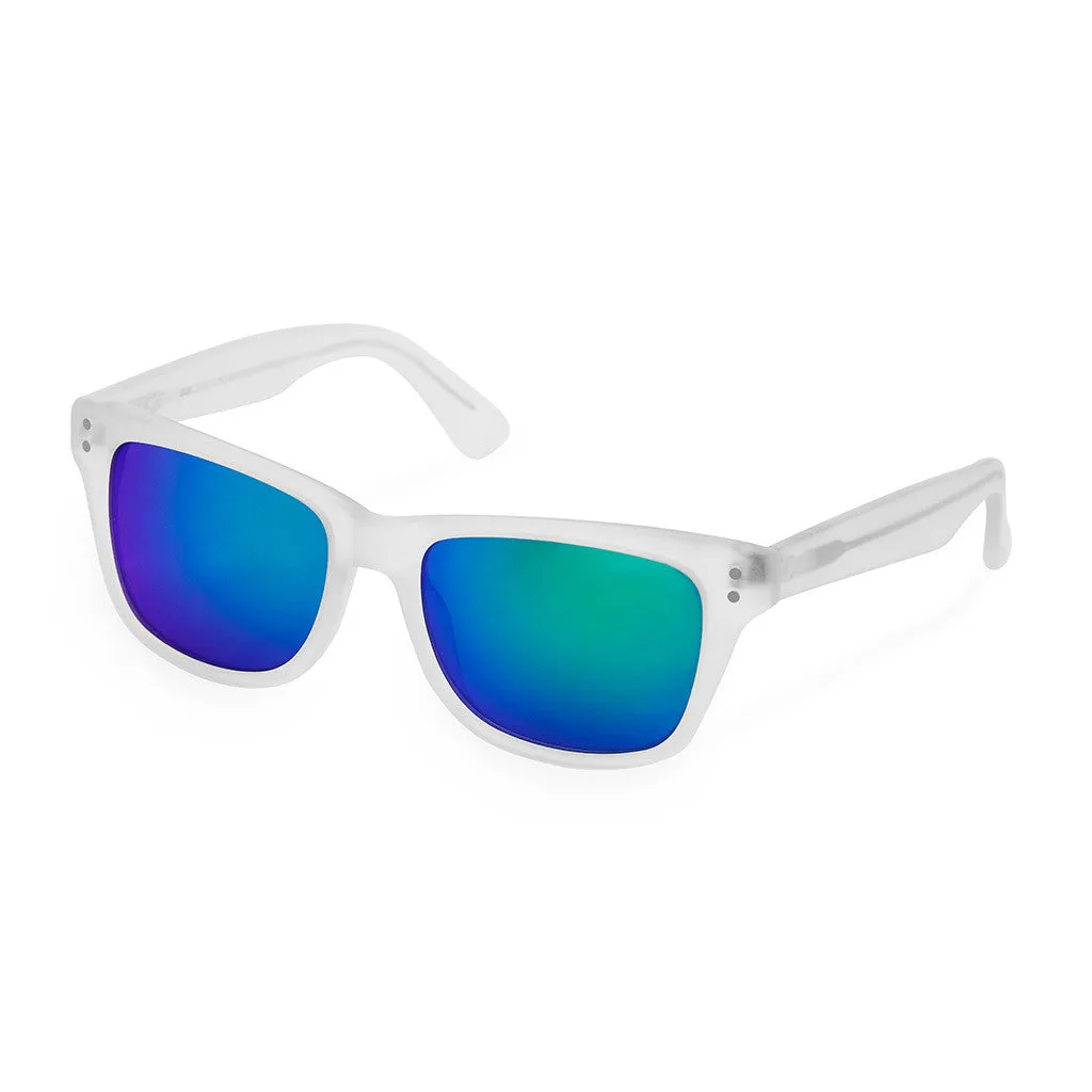 Bondi Sunglasses - Green Purple Mirror Lens