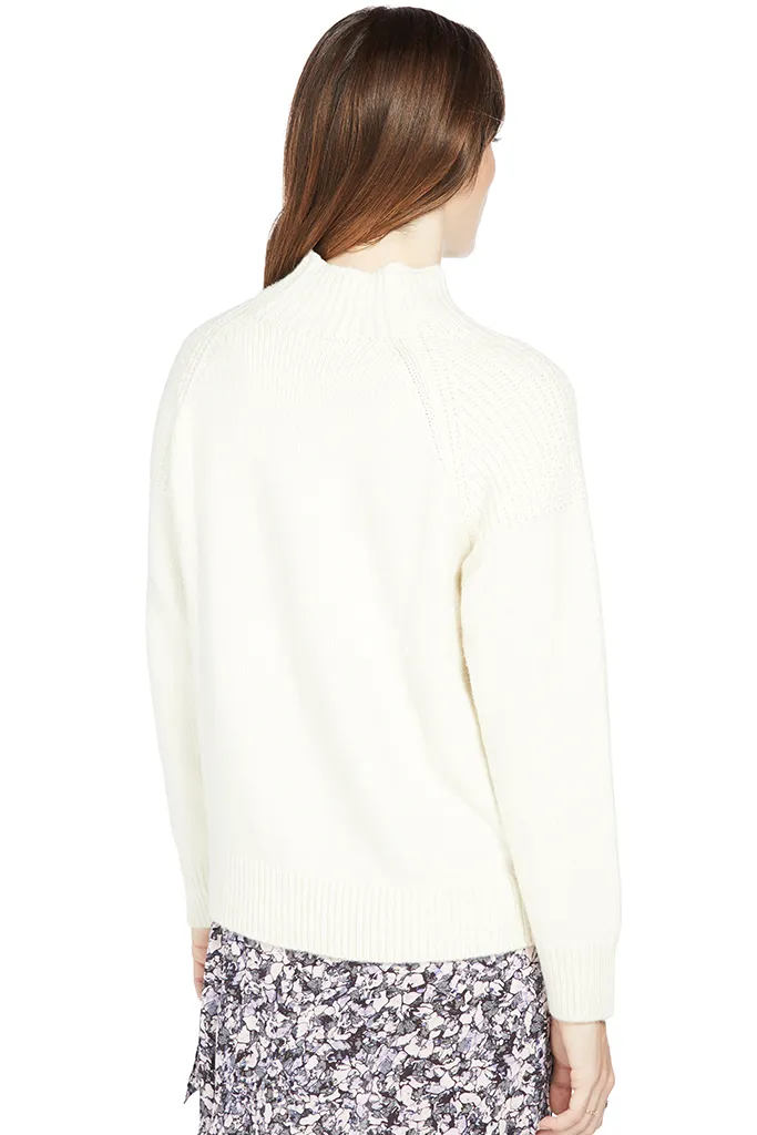 Boxy Rib Sweater (Off White)