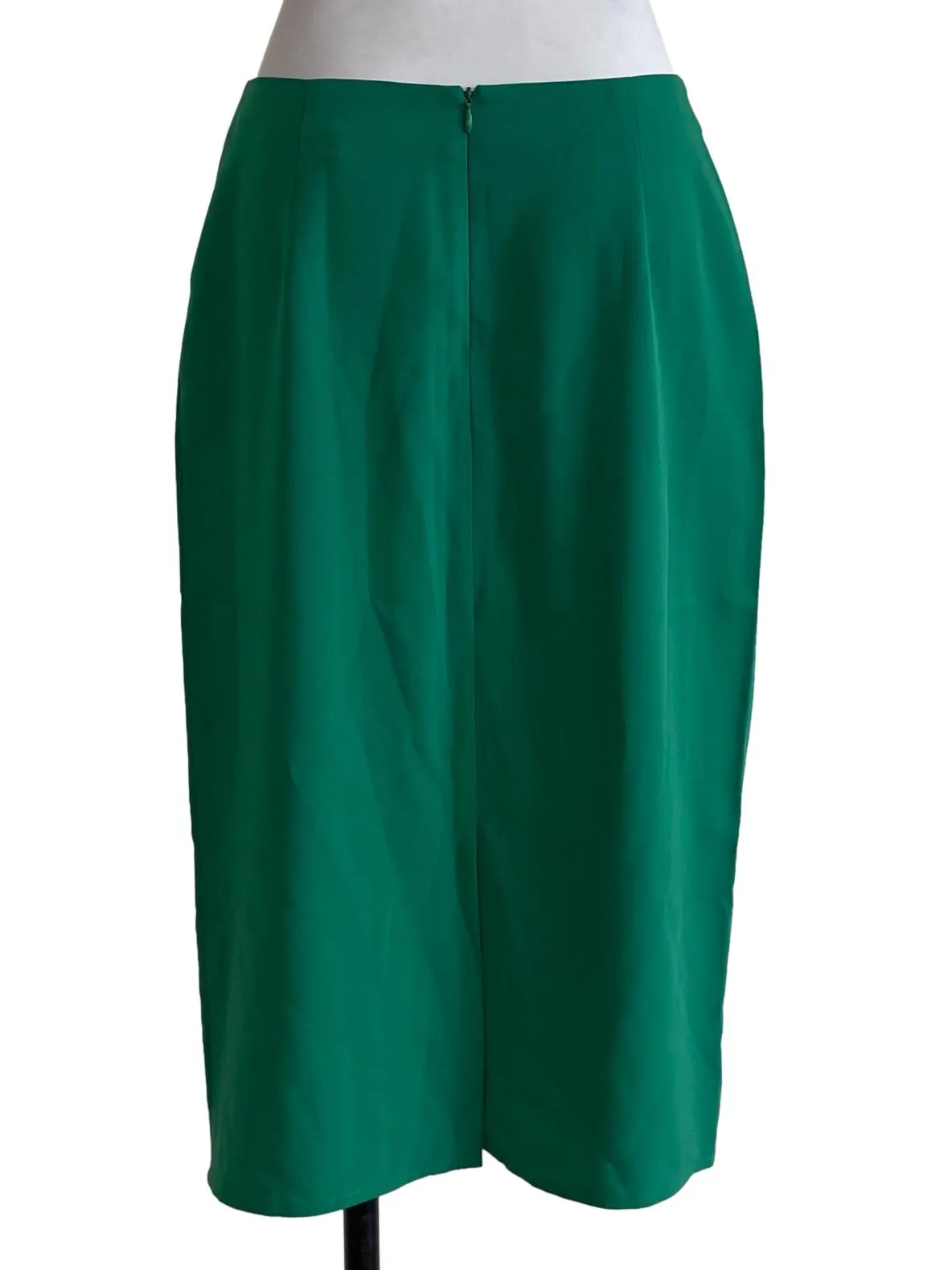 Bright Green Plain Pencil Skirt