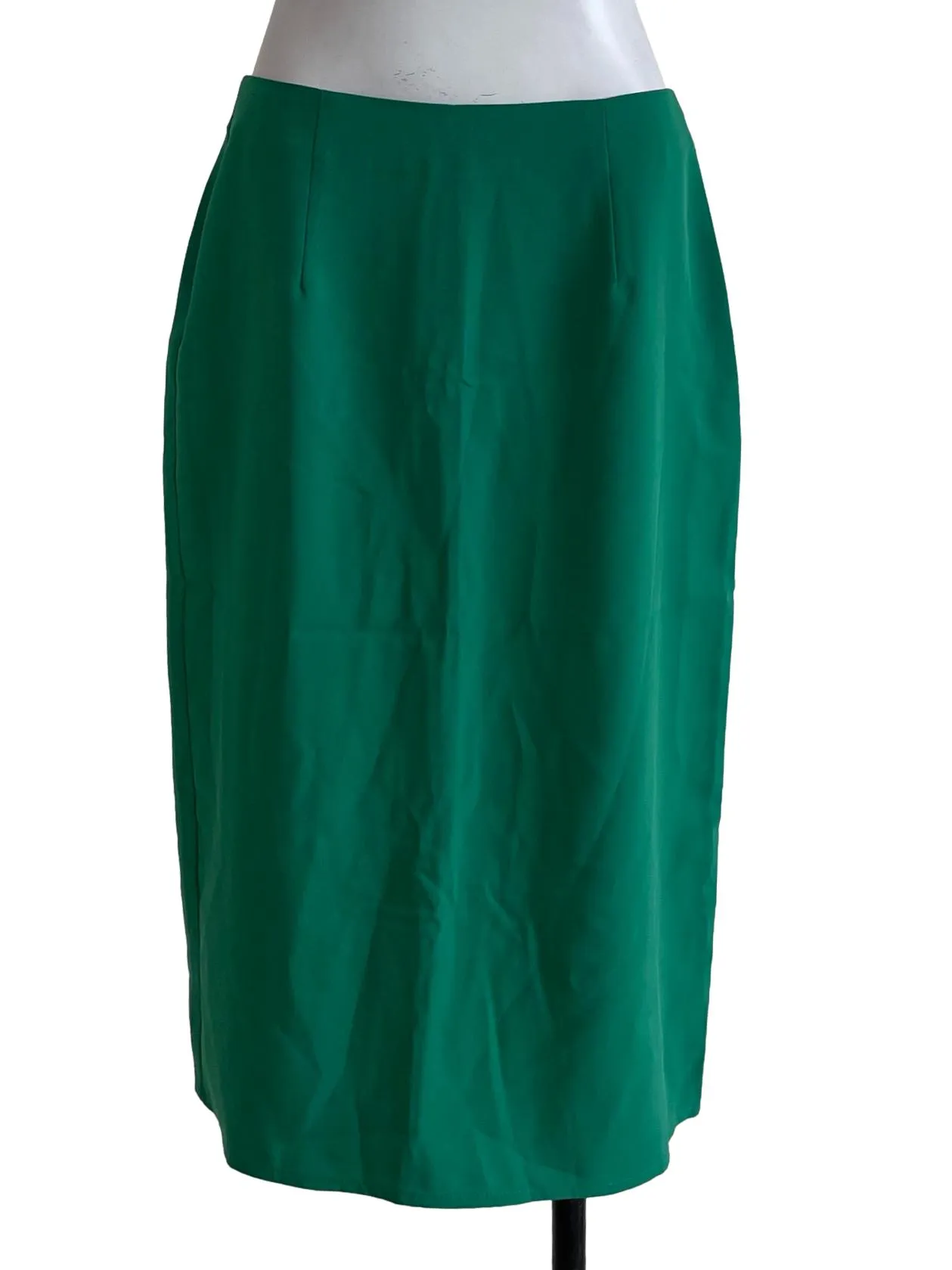 Bright Green Plain Pencil Skirt