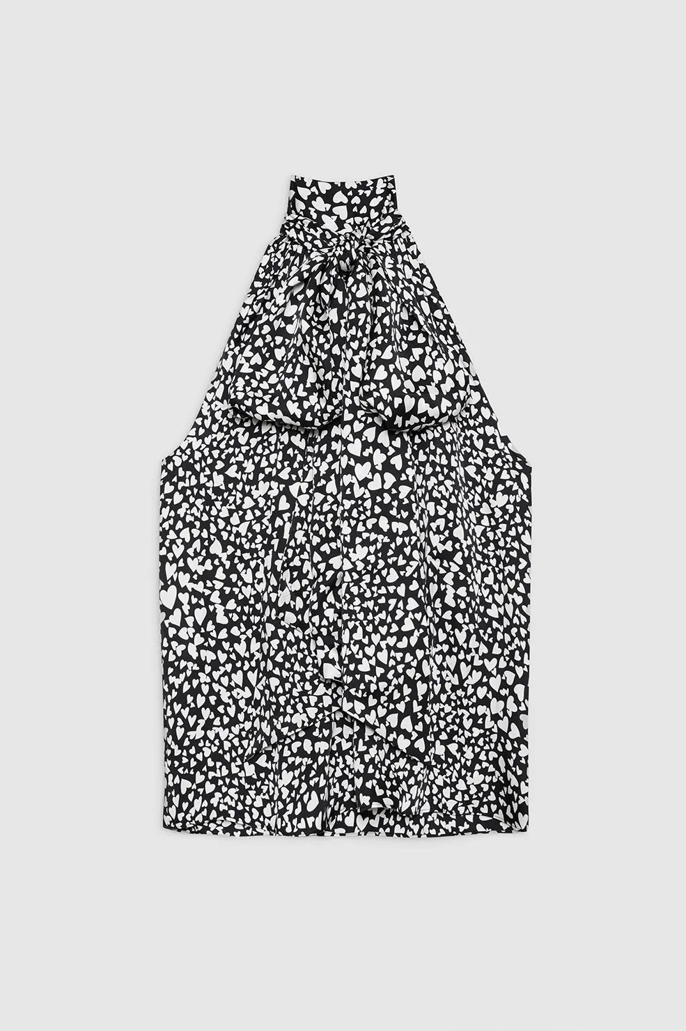 Brooke Top - Black And White Heart