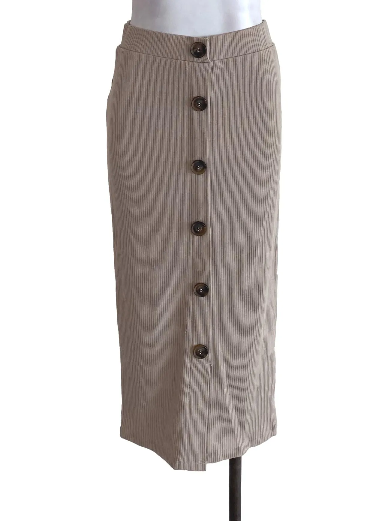 Brown Striped Skirt