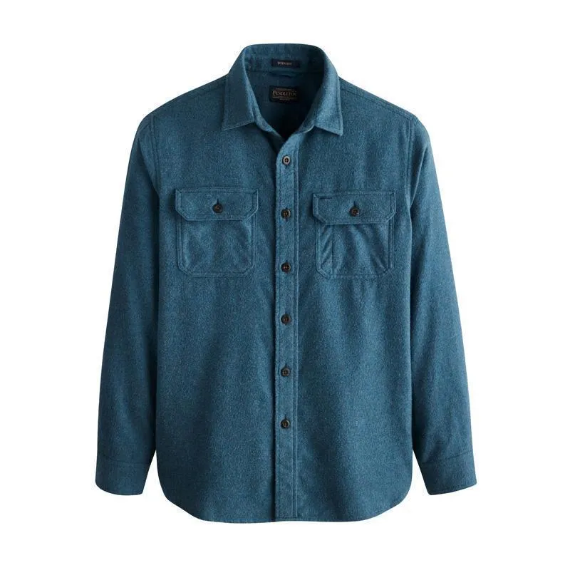 Burnside Flannel Shirt Blue Heather