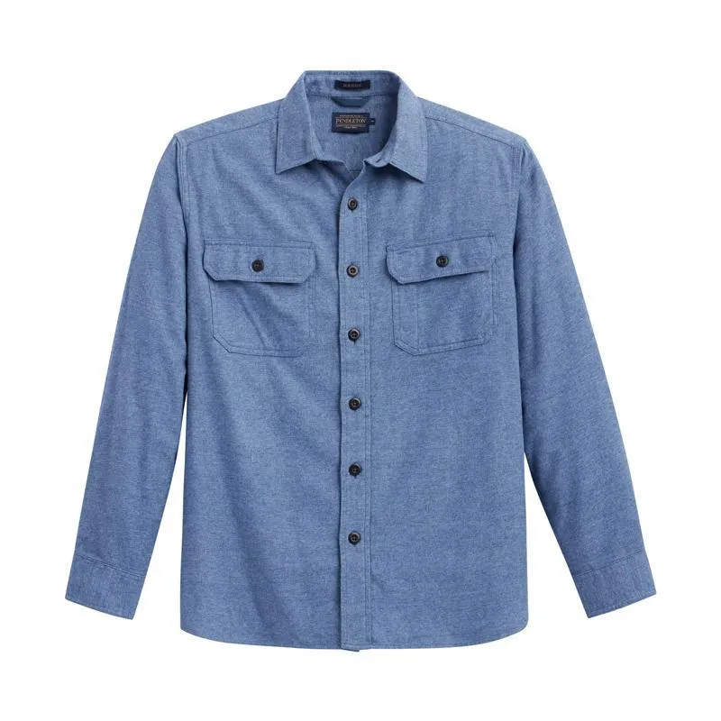 Burnside Flannel Shirt Blue Heather