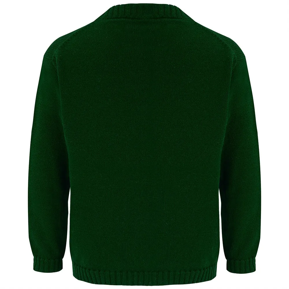 Camden Personalised Cashmere Baby Sweater - Forest Green