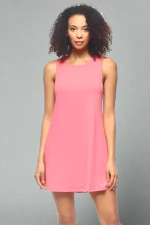 CAPELLA A-Line Mini Dress  Coral