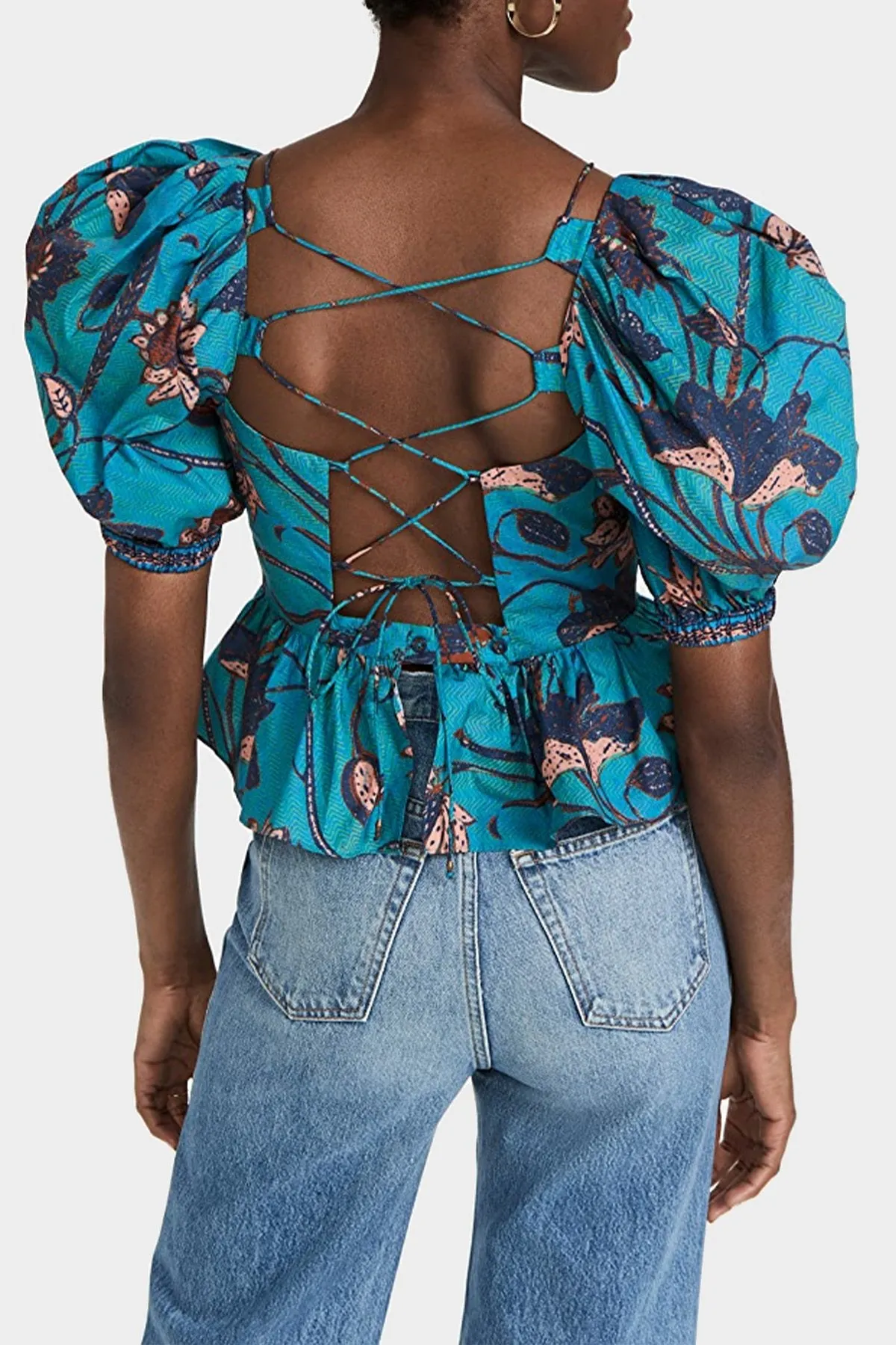 Carlotta Blouse in Lagoon