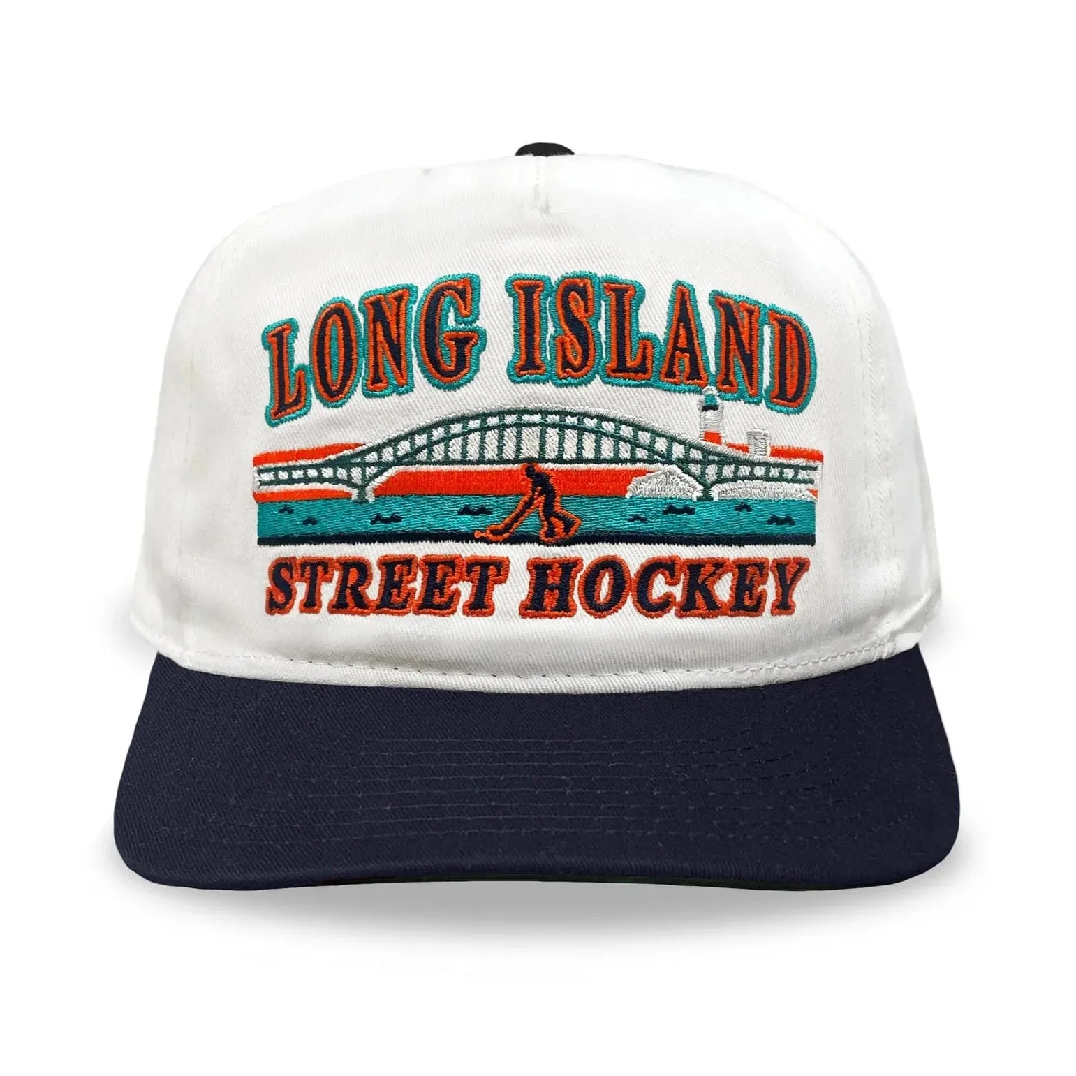 Celly Hockey Long Island Street Hockey Snapback Hat - Cream