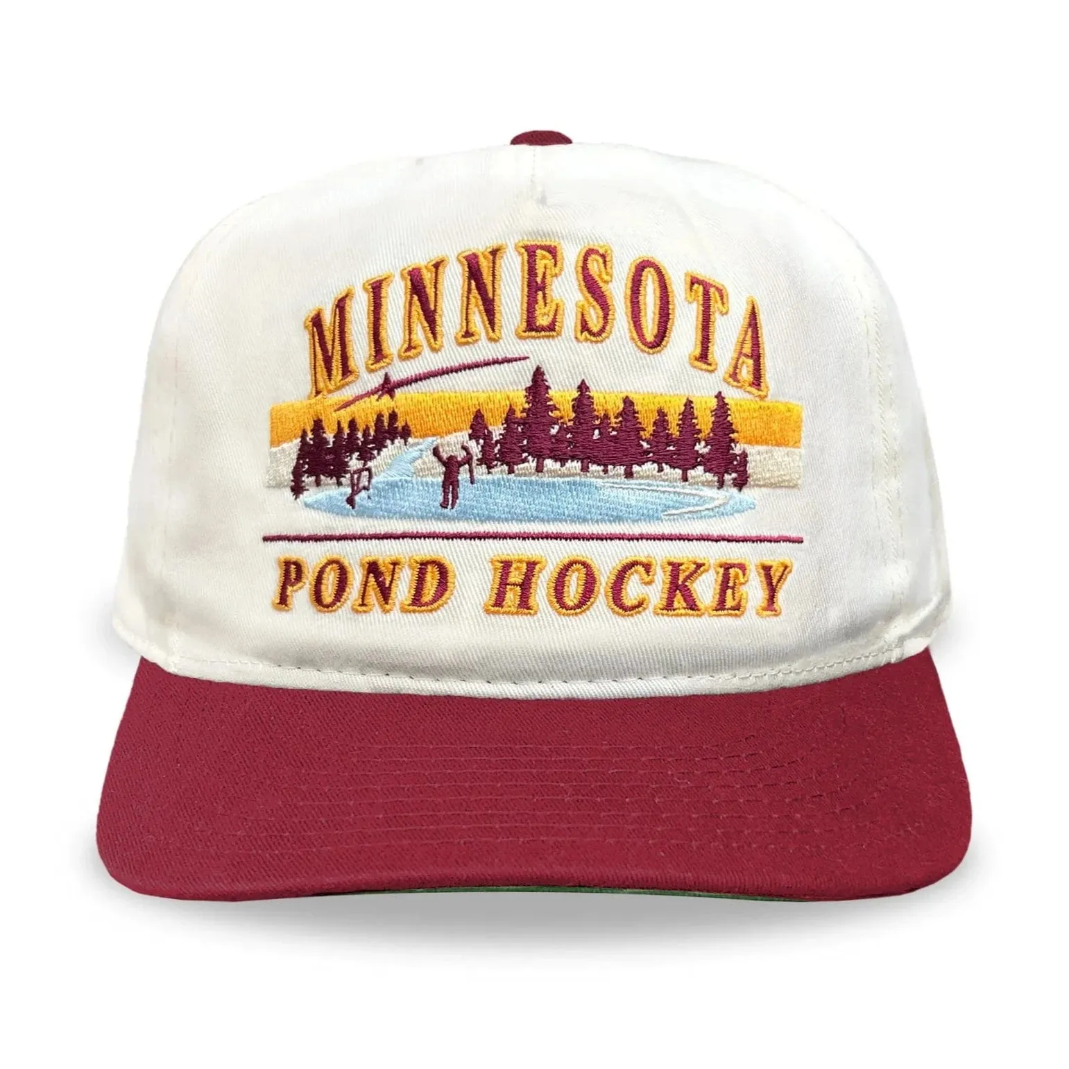 Celly Hockey Minnesota Pond Hockey Snapback Hat - Cream