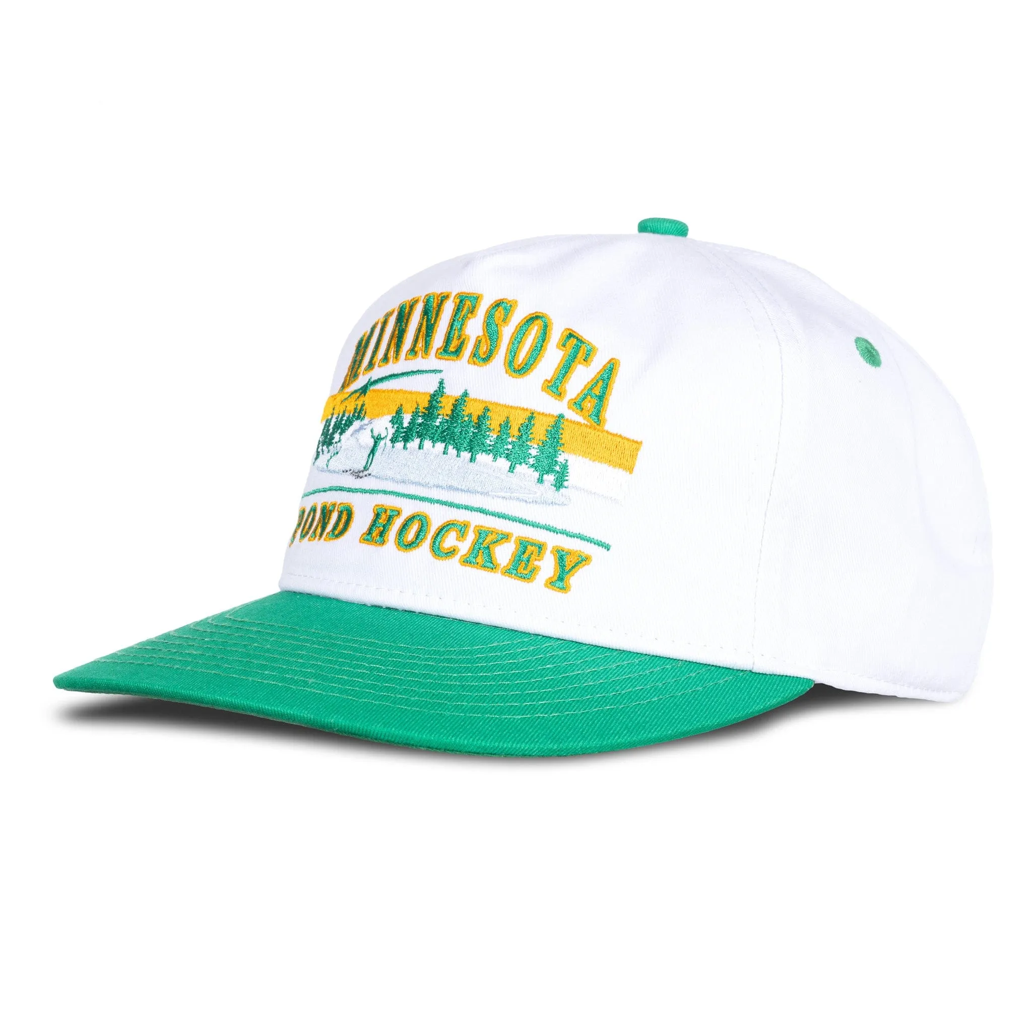 Celly Hockey Minnesota Pond Hockey Snapback Hat - White