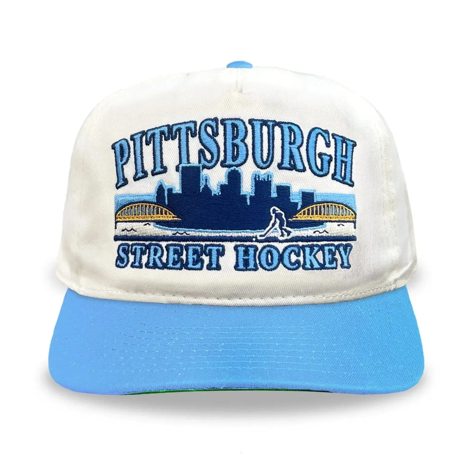 Celly Hockey Pittsburgh Street Hockey Snapback Hat - Cream