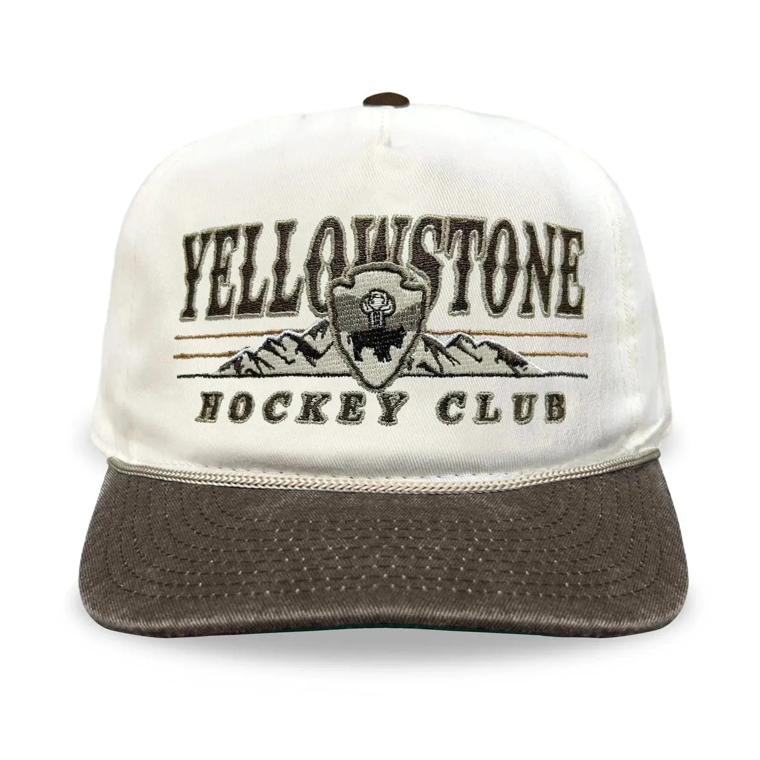 Celly Hockey Yellowstone Hockey Club Snapback Hat - Cream