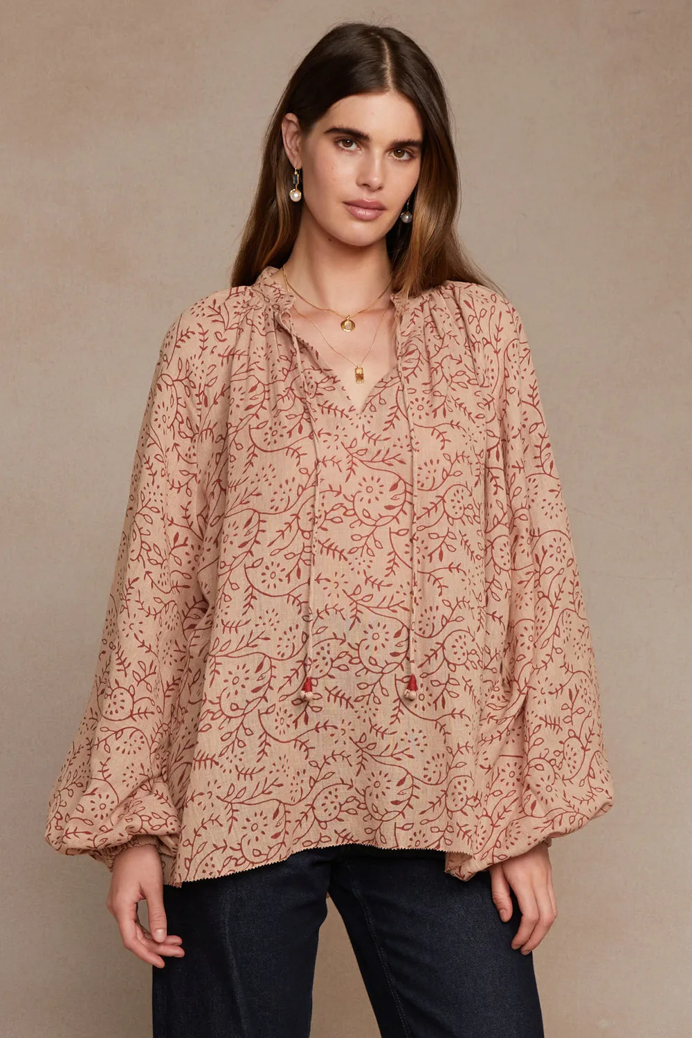 Chan Luu- PC-BL-2221- Printed Tunic