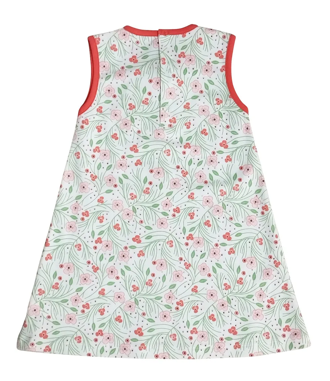 Cherry Blossoms A Line Girl's Dress