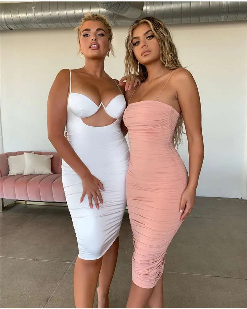 Chest Hollow Out Sexy Dresse Women