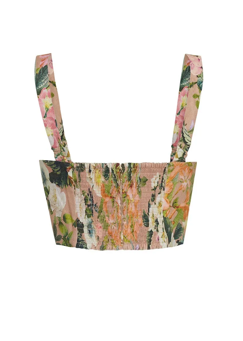 Claudine Top (Ginger Root Kingston Floral)