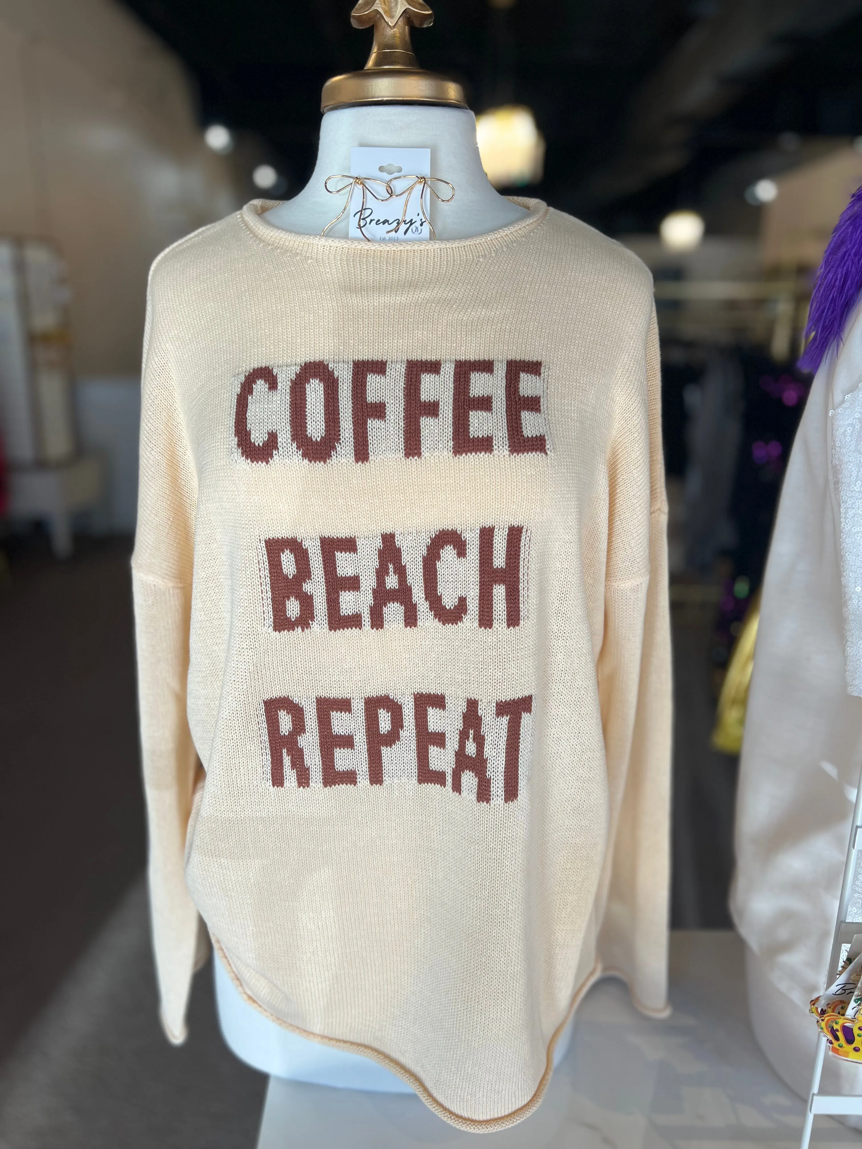 Coffee Beach Repeat Sweater