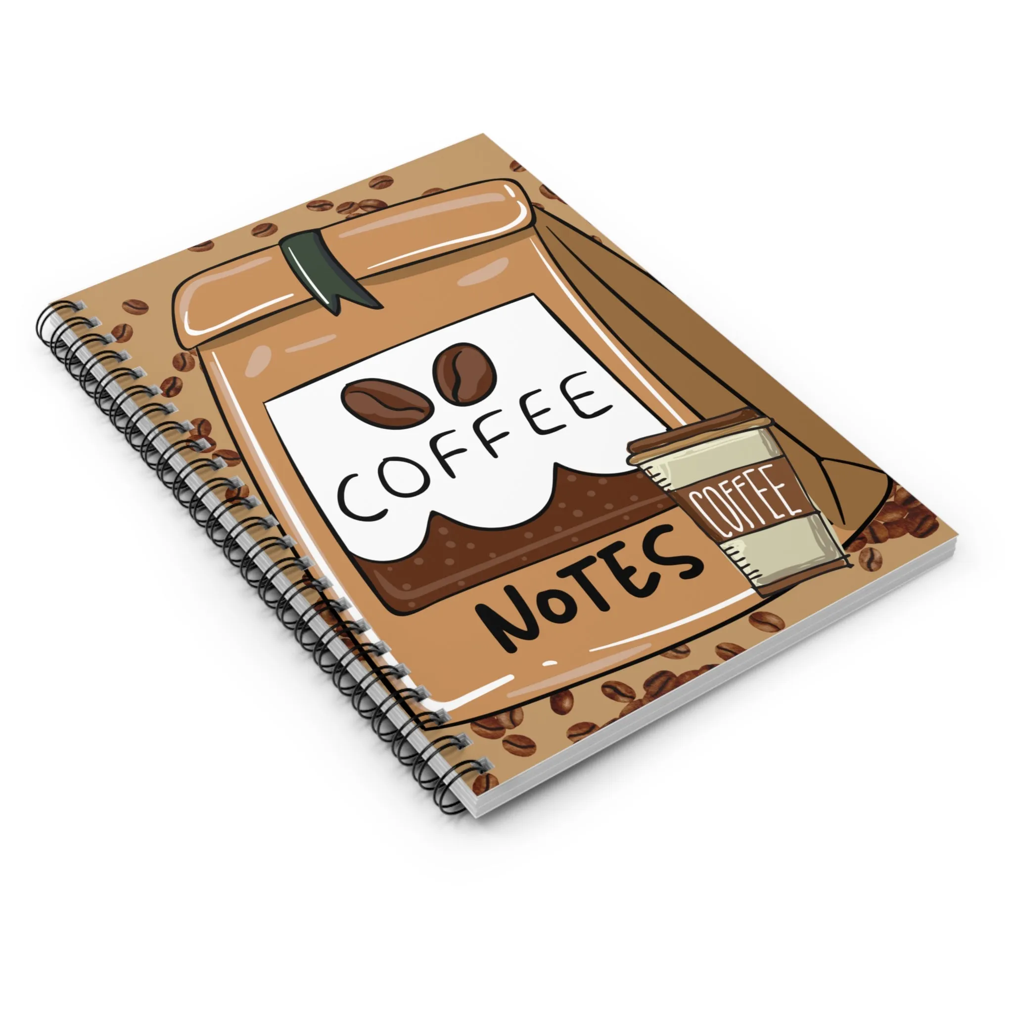 Coffee Notes Spiral Notebook - Ruled Line