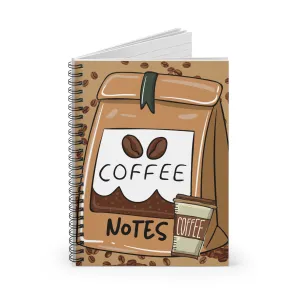 Coffee Notes Spiral Notebook - Ruled Line
