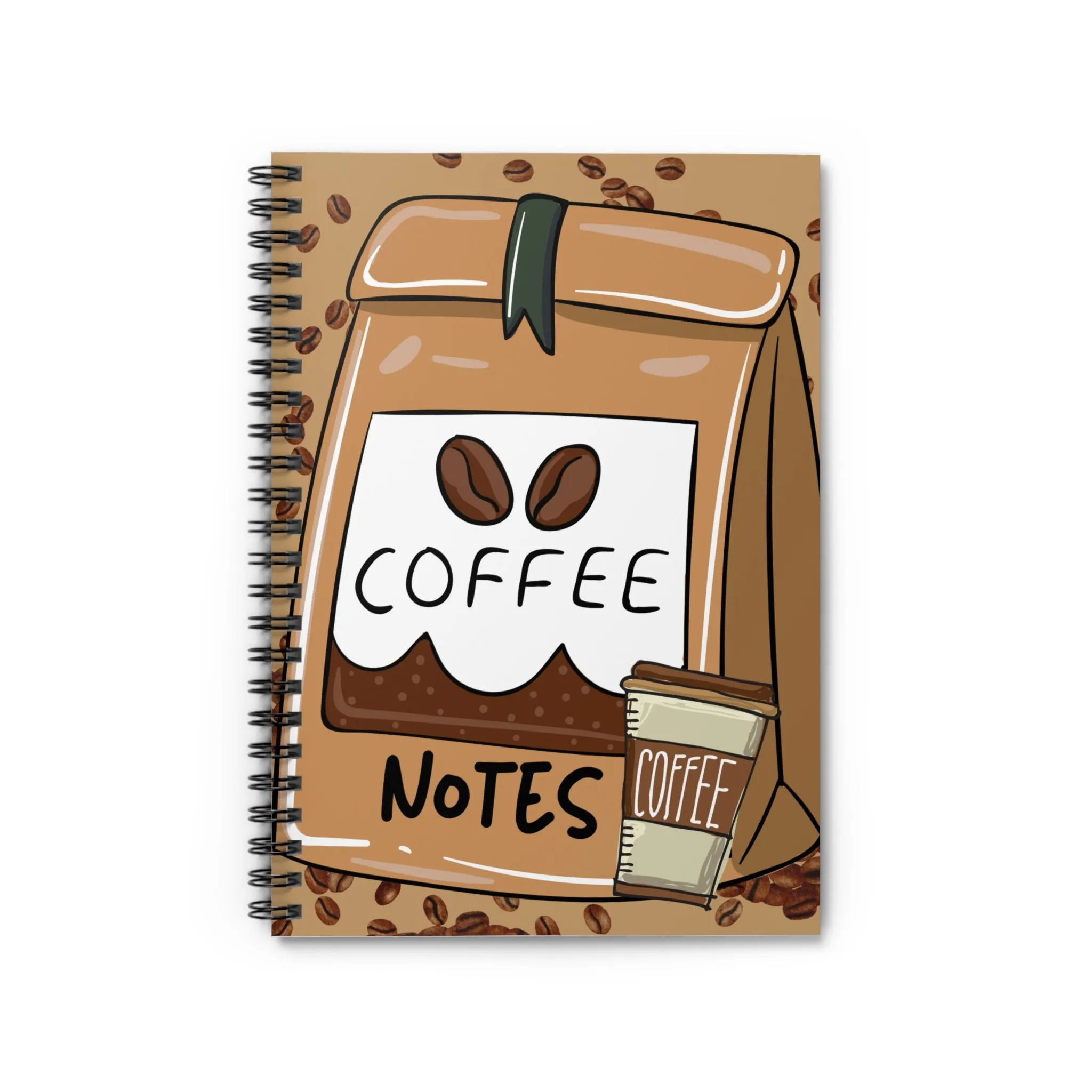 Coffee Notes Spiral Notebook - Ruled Line