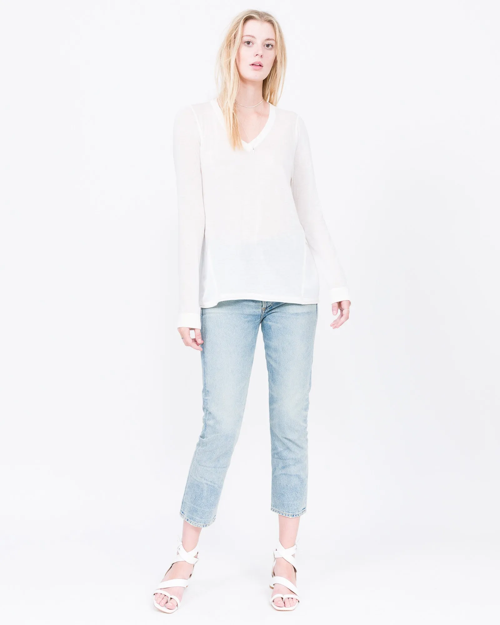 Cotton Cashmere Trapeze Top