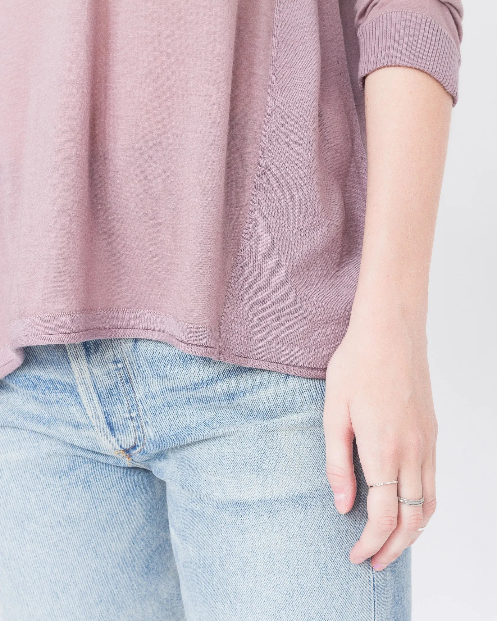 Cotton Cashmere Trapeze Top
