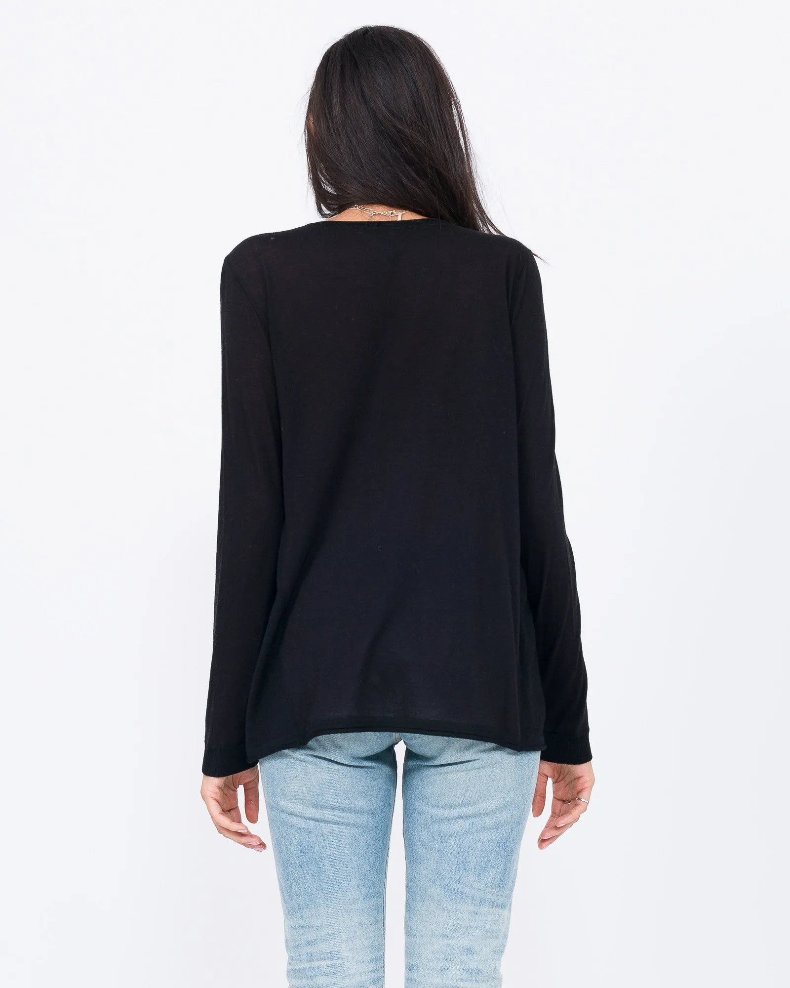 Cotton Cashmere Trapeze Top