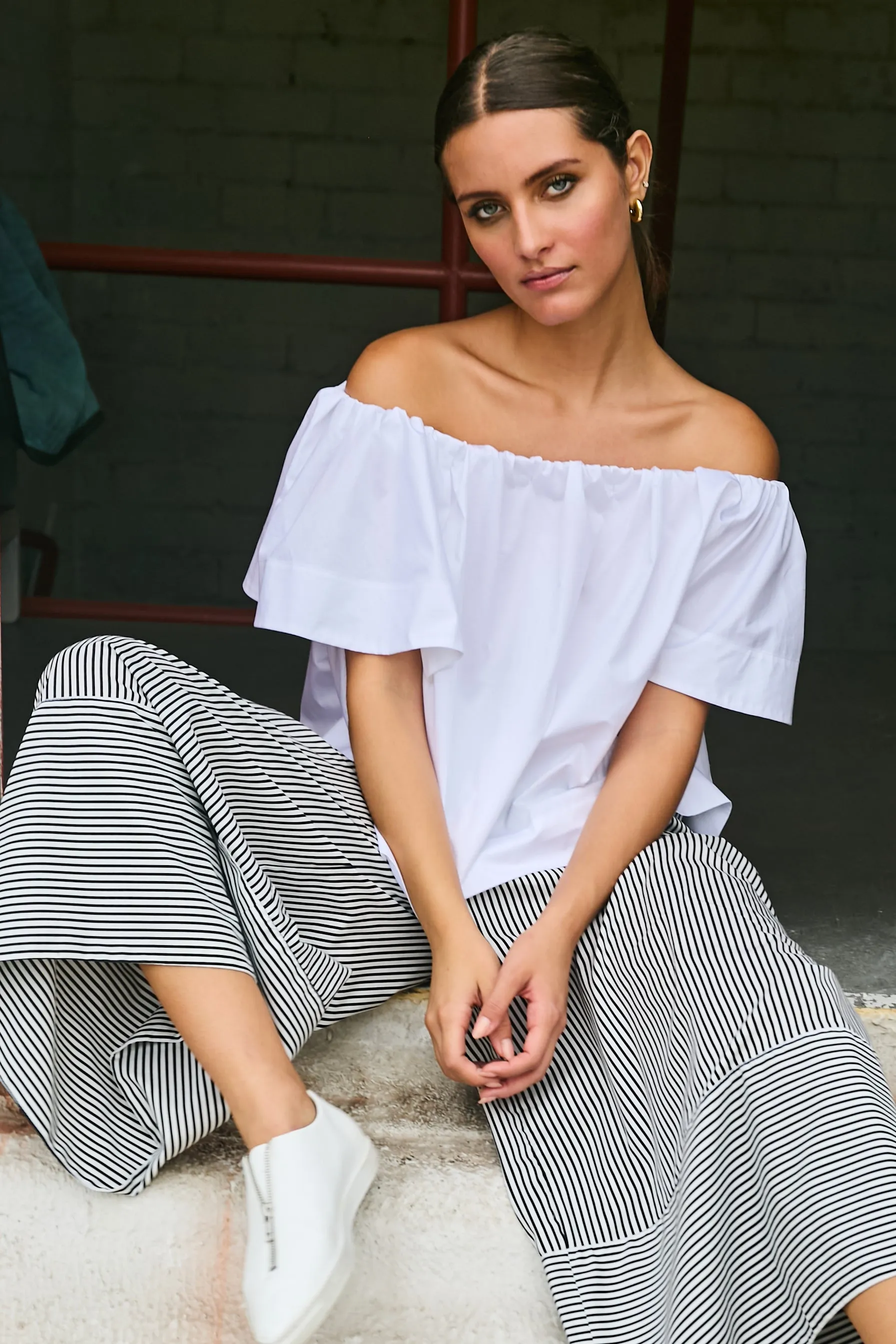 Cotton Peasant Top