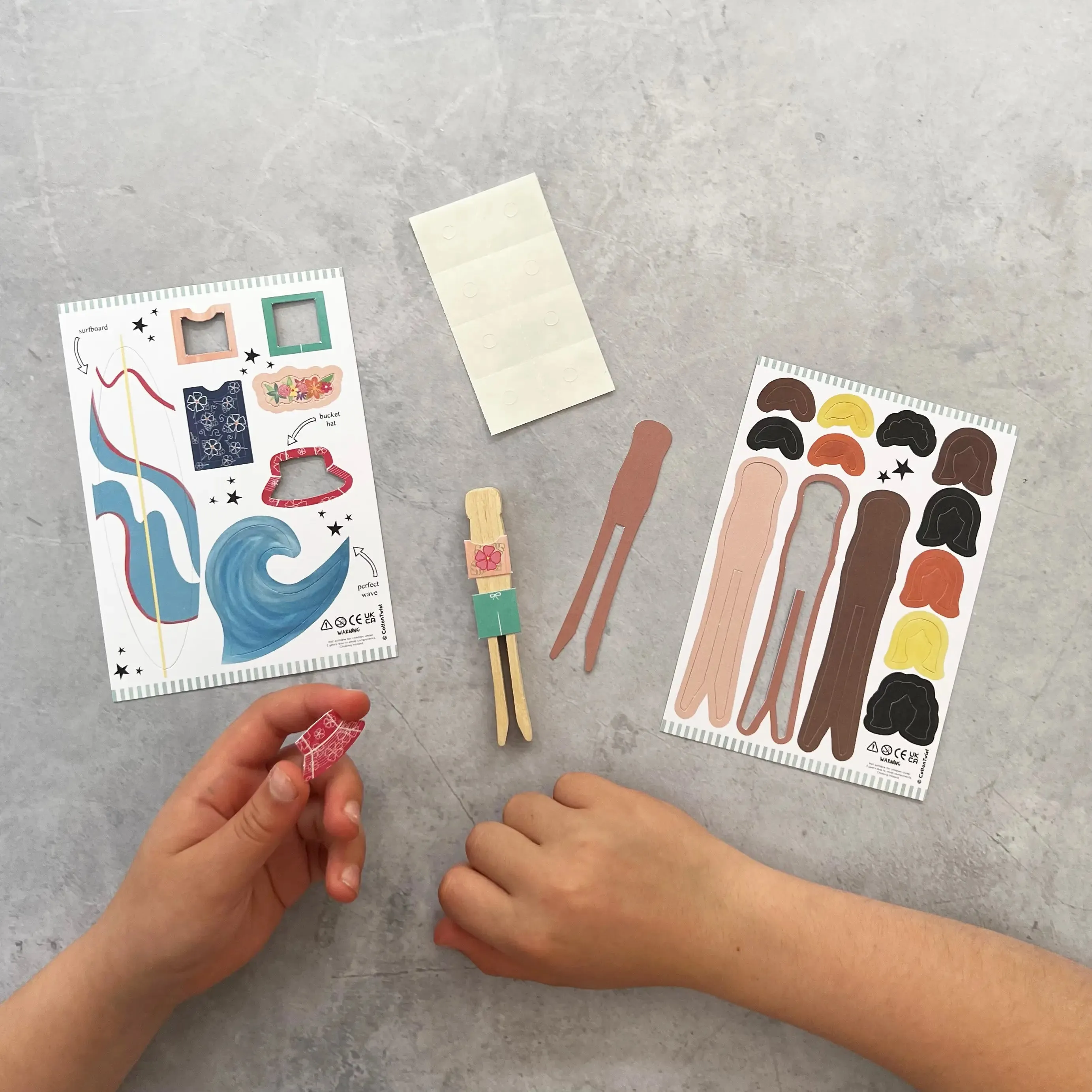 Cotton Twist - Make Your Own Surfer Peg Doll